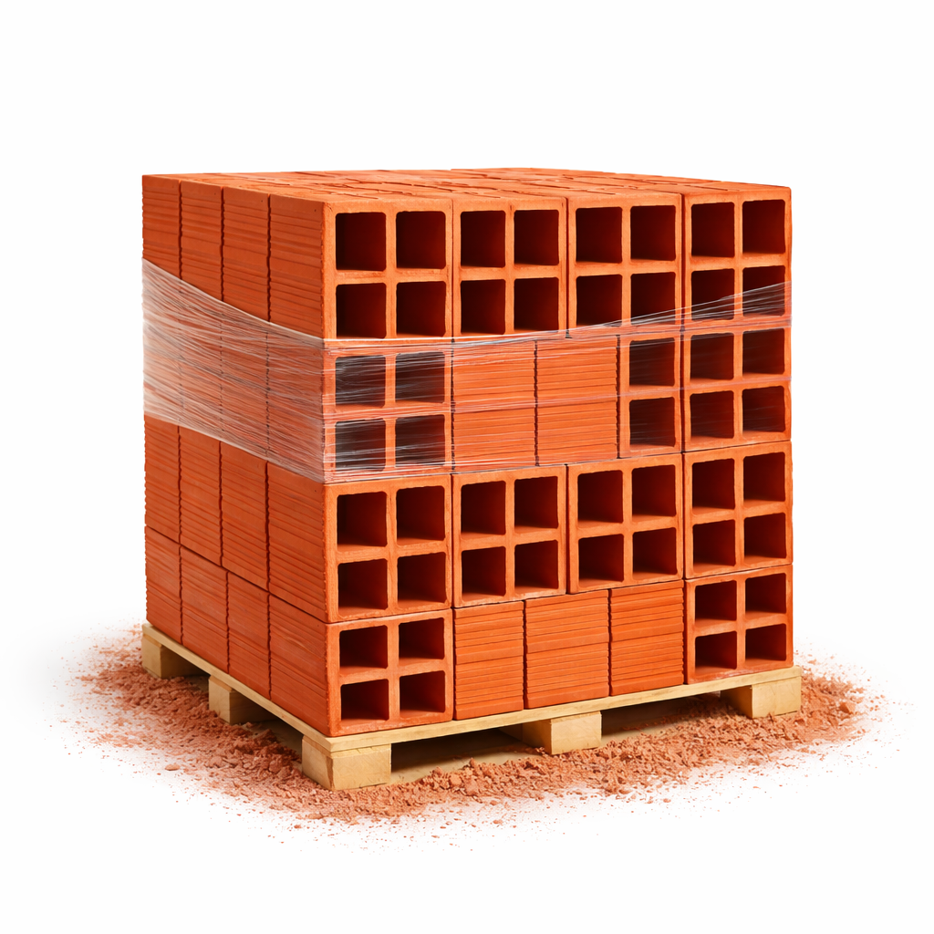 PALLET LADRILLO HUECO 12 X 18 X 33 9T