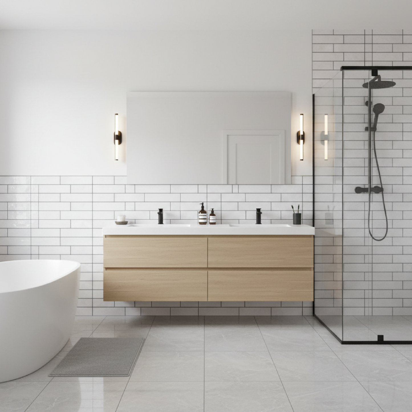 CERAMICO CORTINES 30X45 BRICK BLANCO (CAJA 1,35M2)