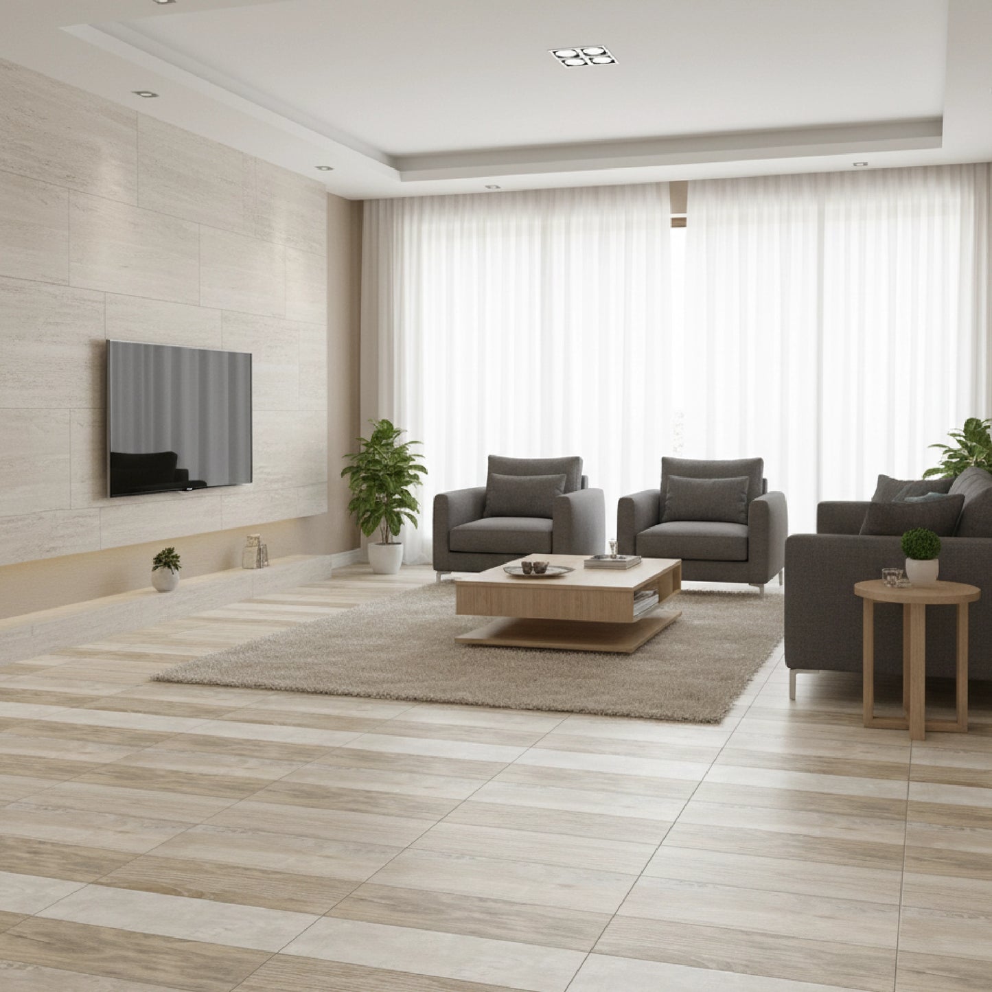 CERAMICO NOGAL GRIS SATINADO 43X43 ( PRECIO X 2.25 M2)